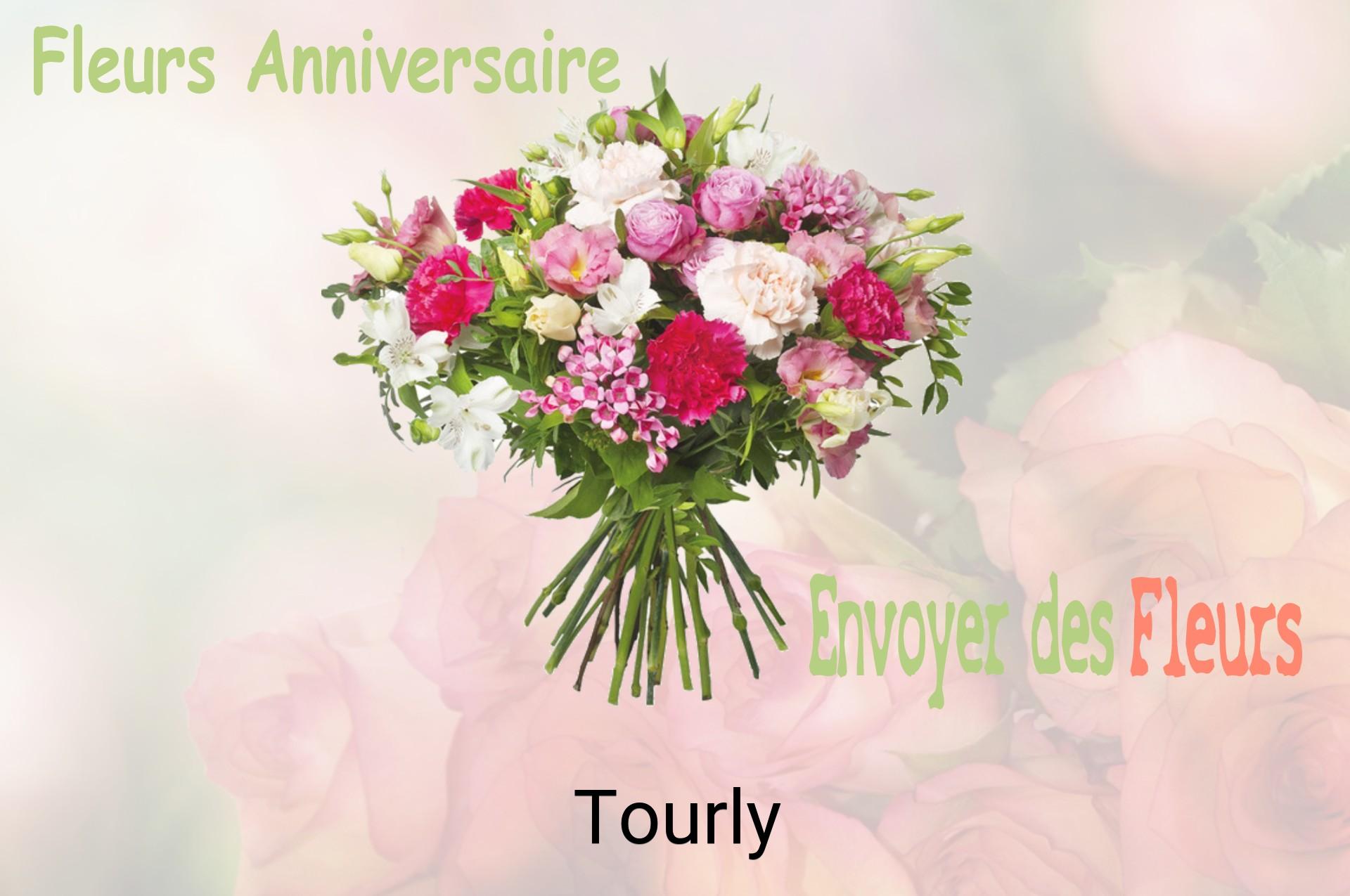 Bouquet de fleurs d’anniversaire livré à Tourly