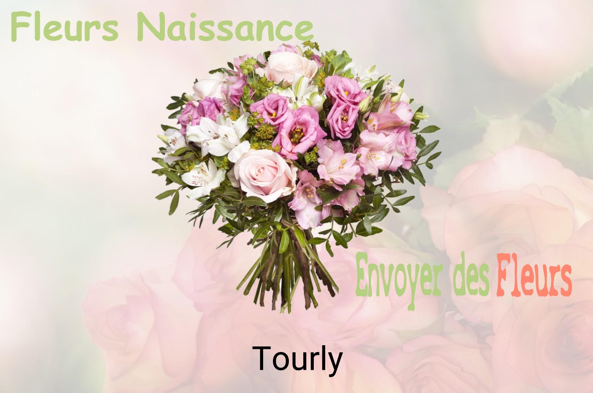 Bouquet de fleurs de naissance livré à Tourly